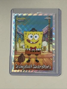 2025 Topps Chrome SpongeBob Spongebuck SquarePants Wave Refractor /175 - Picture 1 of 2