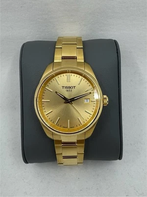 * Reloj para hombre Tissot PR 100 todo dorado de acero inoxidable T1502103302100 Foto 1 de 4