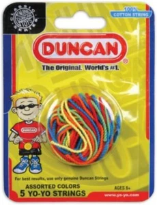 NEW SEALED Duncan Toys Yo-Yo String [Assorted Colors] - Pack of 5 Cotton Strings - Picture 1 of 1