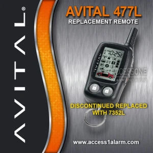 Avital 477L 2-Wege LCD Ersatz Fernbedienung Transmitter EZSDEI477 7352L - Bild 1 von 5