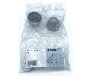 Geberit Washers And Cover Cap In Silver For Covering WC Fastening 217.713.46.1 - Picture 1 of 3