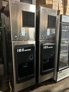 Hoshizaki KM-320MAH & DB-130H Ice Machine and Dispenser Air-cooled, 130 lbs bin - Picture 1 of 6