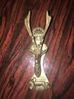 Vintage Brass Door Knocker - Stags Head with Fox running at bottom 6inch approx 