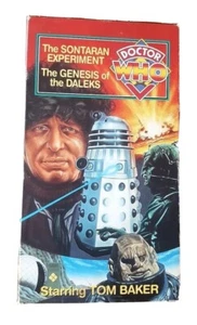 Tom Baker Dr. Who Sontaran Experiment; Genesis of the Daleks (1994 CBS/FOX) VHS - Picture 1 of 3