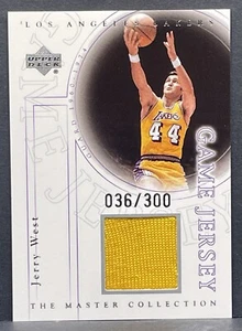 2000 Upper Deck JERRY WEST Master Collection Game Used Jersey 036/300 Lakers - Picture 1 of 2