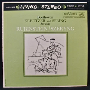 BEETHOVEN: Kreutzer And Spring-Rubenstein+Szeryng-RCA VICTOR #LSC-2377 Red Seal - Picture 1 of 3