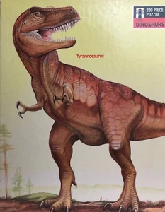 Vintage Childrens 1988 Tyrannosaurus Dinosaur 200 Piece Jigsaw Puzzle New - Picture 1 of 4