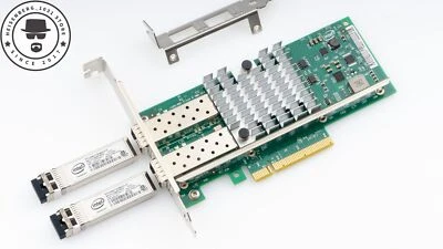 Intel X520-DA2 10GbE SFP+ Network Adapter NIC E10G42BTDA & 2*FTLX8571D3BCV-IT - Image 1 of 4