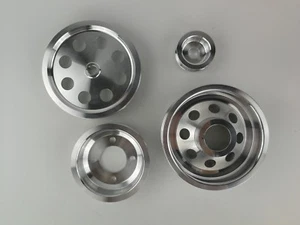 Lightweight Pulley Kit fit Toyota Supra 7MGTE 7M-GTE 86-92 Polished 4pcs - Bild 1 von 5