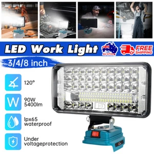 For Makita Battery 18V Li-Ion LED Work Light Workshop Flashlights Torch Camping - Picture 1 of 18