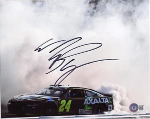 FOTO AUTÓGRAFA FIRMADA POR WILLIAM BYRON CORREDOR NASCAR B B BECKETT BAS CERTIFICADO DE AUTENTICIDAD - Imagen 1 de 1