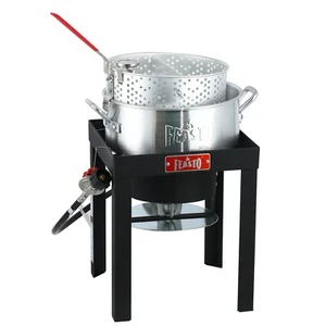 Feasto 10 QT Propan Outdoor Fisch Friteuse Set, 50.000 BTU Gas Friteuse - Bild 1 von 7