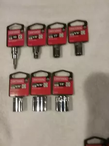 Craftsman Hand Tools Socket Set 3/8 Drive 7 Piece 6pt Point SAE Inch - Picture 1 of 12