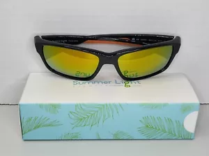 Summer Light Polarized Sports Sunglasses UV Orange Fishing Driving Cycling - Picture 1 of 11