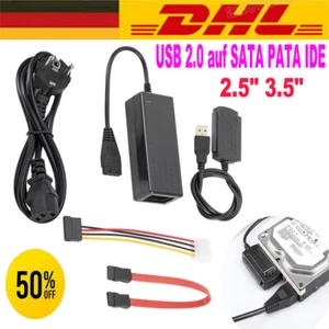 USB zu IDE /SATA 2,5" 3,5" Konverterkabel Festplattenfestplatte HDD SSD Adapter - Bild 1 von 12