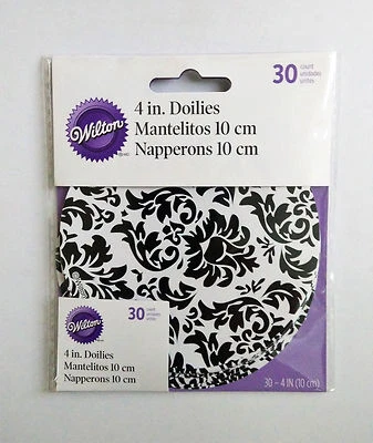 Wilton Damask Doilies 4 Inch - 30 pcs - Brand New - image 1 of 4