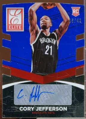 Cory Jefferson Rookie Card 2014-15 Elite Status Signatures Blue #22  - Image 1 of 2
