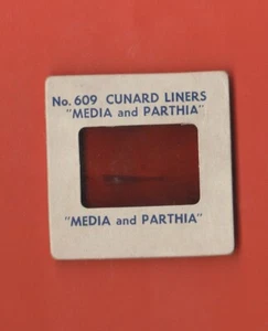 VINTAGE 1950'S CUNARD LINERS MEDIA AND PARTHIA 35 MM SLIDE - Picture 1 of 1