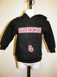 NUEVO Oklahoma Sooners Bebé Infante Niño Pequeño 12M 12 Meses Sudadera con Capucha Negra - Imagen 1 de 8