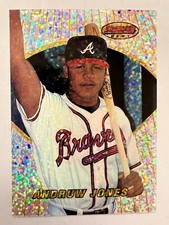 1996 Bowman’s Best Preview Andruw Jones Atomic Refractor #BBP 9 Braves