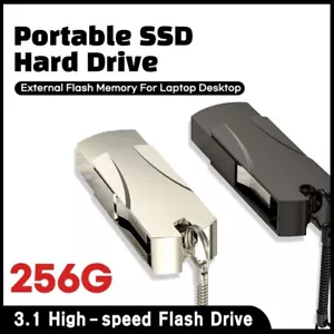Mini Portable SSD Hard Drive 3.1 High-speed Drive 256G External 4 Laptop Desktop - Picture 1 of 7