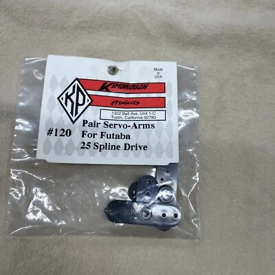 RC Kimbrough Servo Horns Futaba 25 Spline Plastic Black (2) 120 - Image 1 of 2