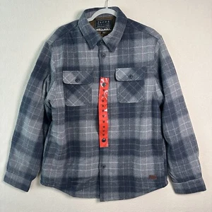 Chaqueta para hombre Jachs New York mezcla de lana forrada Sherpa azul a cuadros M - Imagen 1 de 16