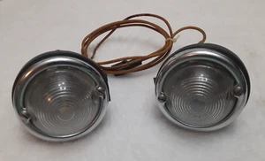 ** ( 2 ) Vintage 1940's 1950's Chevy F-57 Back Up Lights Rat Hot Rod Nice - Foto 1 di 3