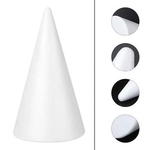 Cones for Crafts Foam Tree Cones for DIY Crafts White Foam Cone Polystyrene C... - Picture 1 of 9
