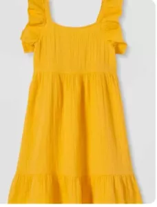 Cat & Jack Girls' Gauze Flutter Sleeve Dress Size XXL - Picture 1 of 3