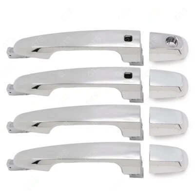 For Mitsubishi L200 Triton 2015 18 Set Chrome 4Door Outer Handle Sensor Model — 第 1/4 张图片