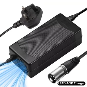 Cargador de plomo ácido de 3 amperios para scooter eléctrico MotoTec Mad Velocifero 1600w 48v - Imagen 1 de 6