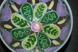 Bunte Laholm Schweden Sgraffito Schale - Bild 1 von 7