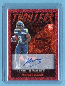 Kenneth Walker III 2022 Rookies & Stars Thrillers SSP Auto 11/25 - Picture 1 of 2
