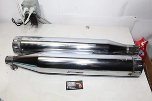 17-24 Harley Touring RC Exhaust RCX Rival 4.5" Slip On Muffler Set Chrome - Bild 1 von 24