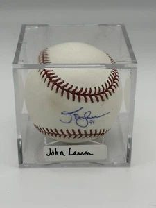 Autographed JOHN LANNAN Official  Rawlings Major League Baseball - Picture 1 of 4