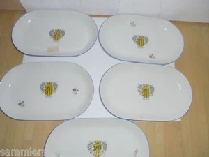 26412 5 Schalen Kahla Wappen DRESDEN Muster 25x15cm DDR Souvenir Andenken - Bild 1 von 6