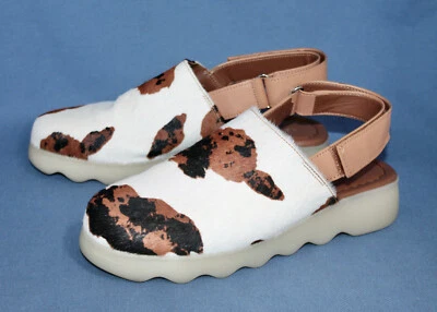 AEROSOLES Wreeland Pelo de Poni Eslinga Mula Mujer 8.5M Blanco Marrón Suela Onda Foto 1 de 4