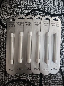 Lot 6 Packs TUL Eraser 3 In A Pack For Mechanical Pencil Refill School Supplies  - Picture 1 of 7