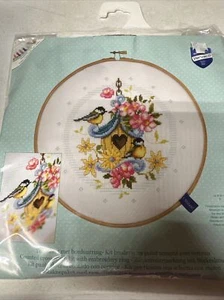 Vervaco Counted cross stitch kit Our bird house, DIY New Sealed! New Old Stock - Picture 1 of 4