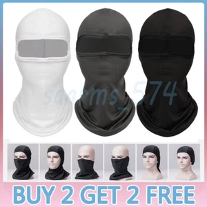 Winter Thermal Fleece Balaclava Scarf Ski Face Mask Neck Warmer Snood Hood Hat - Picture 1 of 13