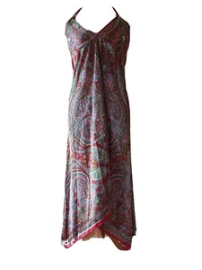 Brightly Colored Paisley pattern Beach Dress Top One size fits 10-12 BNWOTs - Picture 1 of 5