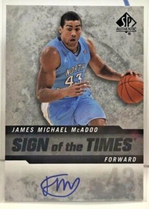 James Michael McAdoo 2014-15 SP Authentic Sign of the Times RC Autograph Auto