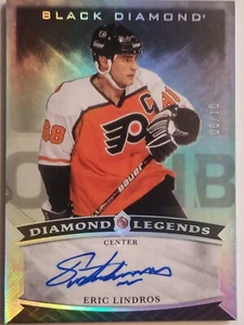 2023-24 Black Diamond Legends 06/10 Supreme Auto Eric Lindros BDL-EL Flyers SP - Imagen 1 de 2