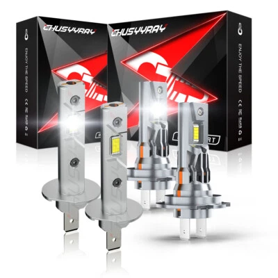 Combo luz de conducción 6000 k 4x bombillas blancas para Renault Duster 2013-2016 H7+H1 Foto 1 de 4