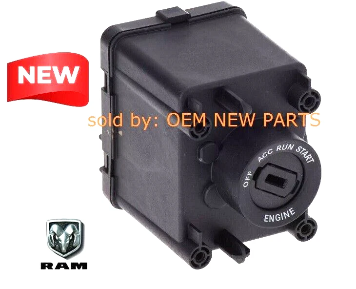 2017-2021 Ram 1500 2500 3500 4500/5500 Ignition Switch (Key Required) Mopar OEM Foto 1 de 4