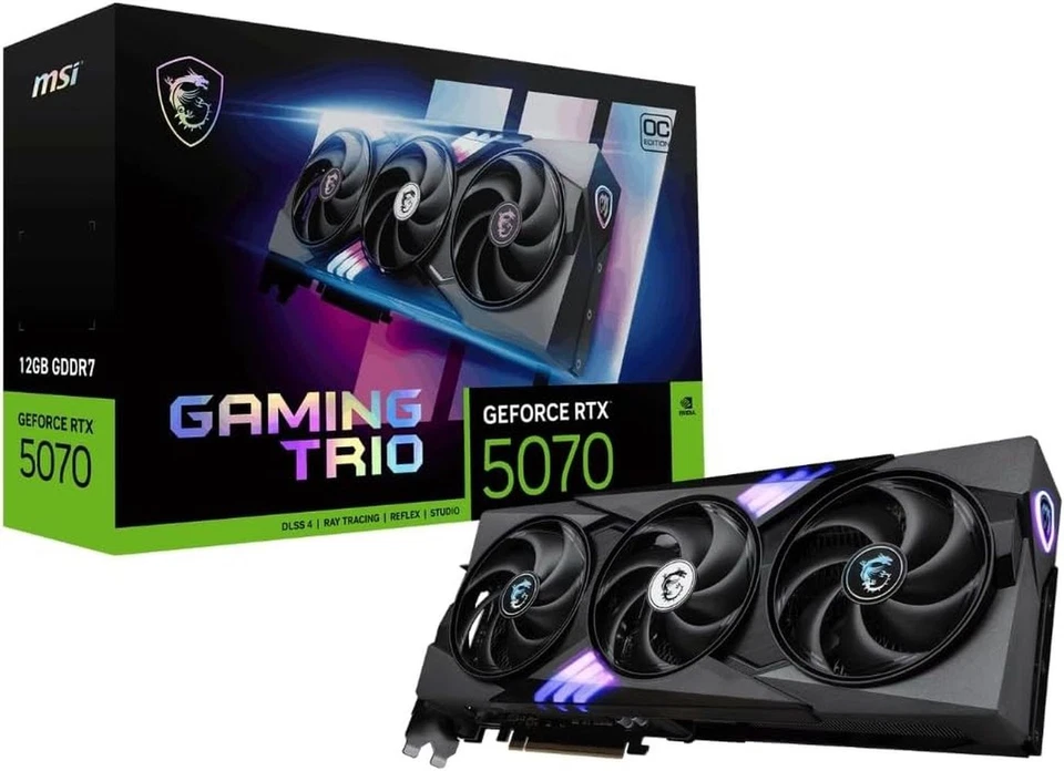 MSI RTX 5070 Gaming Trio OC 12 GB 28Gbps/192-bit DisplayPort HDMI Neu