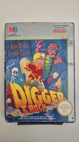 NES Digger T.Rock The Legend Of The Lost City NINTENDO inc Cardboard Case PAL