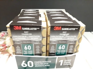 10 Pack ~ 3M SANDBLASTER Dust Channeling Sanding Sponge 60 Coarse NEW - Picture 1 of 3