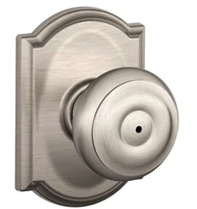 SCHLAGE F40GEO619CAM F40 GEO 619 CAM Camelot Collection Georgian Privacy Knob - Picture 1 of 3